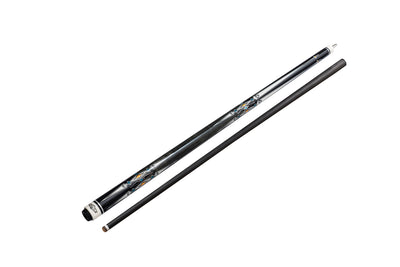 Gator S7-8  Carbon Fiber 12.4mm Uni-Loc Pool Cue + Hard Case, Joint Protectors, and Playing Glove