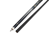 Gator S7-8  Carbon Fiber 12.4mm Uni-Loc Pool Cue + Hard Case, Joint Protectors, and Playing Glove