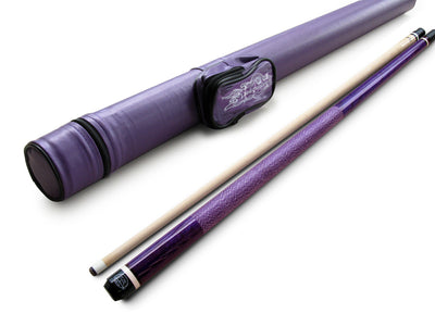 Combo deal ! Champion ST10 Purple pool cue and Jump and break cue, Pro taper,2X2 Cue Case, two Champion Gloves