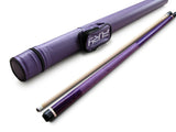 Combo deal ! Champion ST10 Purple pool cue and Jump and break cue, Pro taper,2X2 Cue Case, two Champion Gloves