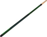 Champion ST14 Green Pool Cue Stick with a Leather painted wrap , A white or Black Pool Case, Champion Glove