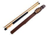 Champion ST14 Natural Pool Cue Stick , Brown Pool Case, Champion Glove