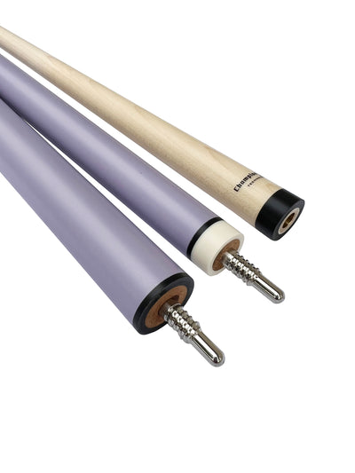 Combo deal ! Champion Constellation CN6 pool cue and Purple Jump and break cue, Pro taper,2X2 Cue Case, two Champion Gloves