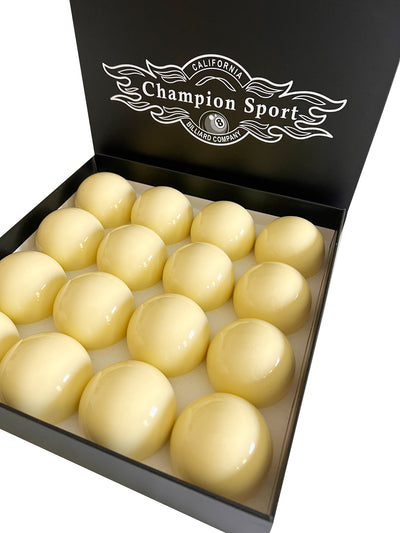 Champion 2-1/4" Professional Billiard Pool Cue Balls, White Cue Ball, Set of one or  two ball, or