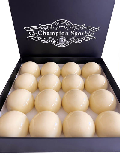 Champion 2-1/4" Professional Billiard Pool Cue Balls, White Cue Ball, Set of one or  two ball, or