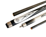 White Spider Carbon Fiber Billiard Cue Stick 12.5mm Tip size, A black hard case, A Champion glove, Model: CK-WT