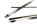 White Spider Carbon Fiber Billiard Cue Stick 12.5mm Tip size, A black hard case, A Champion glove, Model: CK-WT