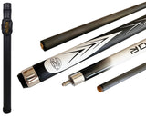 White Spider Carbon Fiber Billiard Cue Stick 12.5mm Tip size, A black hard case, A Champion glove, Model: CK-WT