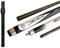 White Spider Carbon Fiber Billiard Cue Stick 12.5mm Tip size, A black hard case, A Champion glove, Model: CK-WT