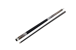 Gator X5-7 Carbon Fiber 12.4mm Uni-Loc Pool Cue + Hard Case, Joint Protectors, and Playing Glove