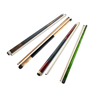 Lot of 4! Champion ST Green/Brown/Burgundy/Natural wood Pool Stick , Champion Glove, 4 Black Tips