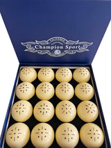 Champion 2-1/4" Billiard Practice Training Pool Cue Ball (black dots, 16 balls/box)