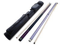 Combo deal ! Champion Constellation CN6 pool cue and Purple Jump and break cue, Pro taper,2X2 Cue Case, two Champion Gloves