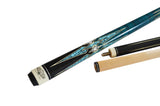 Champion constellation series pool cue-Model No:  CN-2, 56 inches long, Tip size: 11.75mm, 12.5mm or 13mm, 5/16 x 18 Joint with joint protectors, White case or Black Case