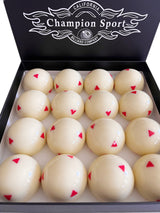 Champion 2-1/4" Billiard Arcos Training Pool Cue Ball with Red Triangles