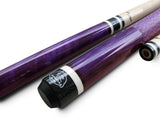Champion Pool Cue Butt Only, 5/16X18 Joint, 29" long purple, brown, black,grey