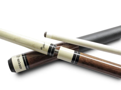 Combo deal! Champion pool cue 11.75mm, ST Brown cue 13mm, 2X3 Pool Case set