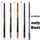 Champion Pool Cue Butt Only, 5/16X18 Joint, 29" long purple, brown, black,grey