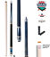 Combo deal ! Champion LPC2 pool cue and Heavy Hitter Jump Break Cue - 19-26 oz 3 Piece Jump and break cue, Pro taper, 12.5mm, 2x2 Pool case, Air training ball