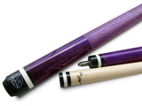 Combo deal ! Champion ST10 Purple pool cue and Jump and break cue, Pro taper,2X2 Cue Case, two Champion Gloves