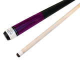 Champion ST8 Purple Pool Cue Stick ,Black/White/Purple Hard Pool case, Cuetec Glove