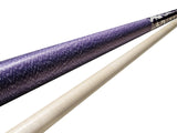 Champion Gator Purple TR6 Pool Cue Stick with Low Deflection Shaft, Cuetec Glove