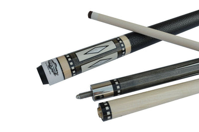 Champion Lost pieces Series Putere Pool Cue Stick, Black or White Hard Case, Pro Taper Shaft, 5/16X18 Joint , Model: LPC3-18