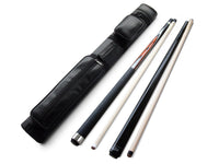 Champion Sport Spider Billiard Pool Cue 21 oz, Black Nemesis Jump and break cue 23 oz, 2X2 Black Case