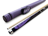 Champion Purple Spider Billiards Pool Cue Stick (12mm), Purple Case, Cuetec or Champion Glove