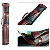 New Leatherette 2x4 Pool Cue Case with Stand(2 Butts 4 Shafts)- 2B4S(Four different color)