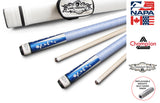 Champion Gator Blue TR5 Pool Cue Stick (5/16 x18), White or Black Hard Case, Cuetec Glove