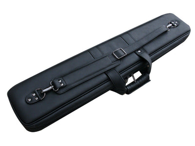 Champion Black Cue bag Leatherette  2x4 Pool Cue Case Hold 2 Butts 4 Shafts H-0464