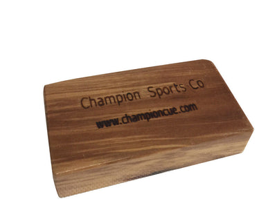New Champion Wooden Gator Shaper Grip tip Tool For Billiard Cue Stick, Rectangle, Retail: $24.53