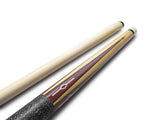 Champion GN Natural Wooden Maple Cue Stick, White or Black Hard Case, Glove