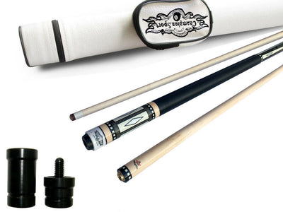 Champion Lost pieces Series Putere Pool Cue Stick, Black or White Hard Case ,Pro Taper Shaft,Uniloc Joint, Model: LPC3-U,58 inches or 60 inches long