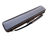 Instroke Cases Brown Cue bag Leatherette 4x8 Pool Cue Case Hold 4 Butts 8 Shafts