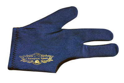 5 Champion Sport Dark Blue Right Handed Billiards Glove For Pool Cue Stick