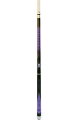 Champion Purple Spider Billiards Pool Cue Stick (12mm), Black Case, Cuetec or Champion Glove