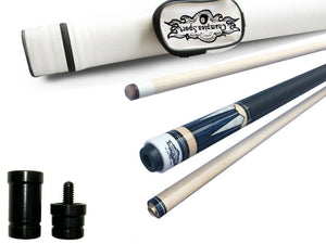 Champion LPC2 Pool Cue Stick,Black or White Hard Case,Pro Taper shaft,58 inches or 60 inches long