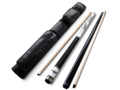 Champion White Spider Billiard Pool Cue , Nemesis Jump and break cue , 2X2 Black Case