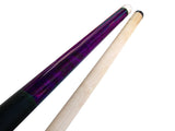 Champion ST8 Purple Pool Cue Stick ,Black/White/Purple Hard Pool case, Cuetec Glove