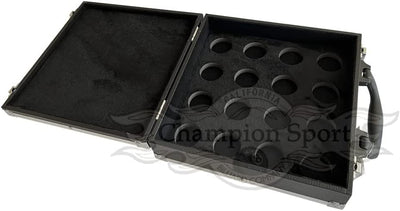 Champion Pool Balls Carrying Case, Nylon or Aluminum Travel Holder for One Set of Billiard Balls