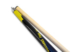 Champion Yellow Spider Billiard Pool Cue, BK1 Jump and break cue, 2X2 Black Case