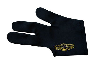 Black Left handed Champion Sport Billiards Glove For Pool Cue Sticks