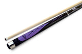 Champion Purple Spider Billiards Pool Cue Stick (12mm), Black Case, Cuetec or Champion Glove