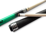 Champion Spider Green Pool Cue Stick, ST-9 Breaking cue, 2X2 Black Case, 2 Glove (18 oz - 21 oz)