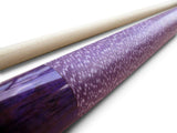 Champion Gator Purple Billiards Maple Pool Cue Stick (18-21 oz), Purple/black/White Case, Champion Pool Glove, Mode: ST10