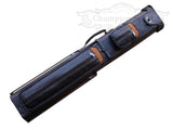 Champion  Leatherette 2x4 Pool Cue Case with Stand(2 Butts 4 Shafts)- Black with Brown