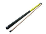 Champion Yellow Spider Billiard Pool Cue, BK1 Jump and break cue, 2X2 Black Case