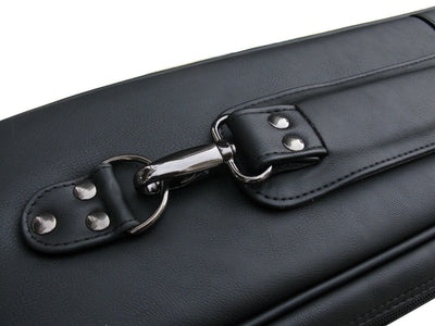 Champion Black Cue bag Leatherette  2x4 Pool Cue Case Hold 2 Butts 4 Shafts H-0464